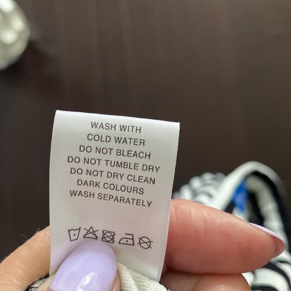 Black-and-white summer culottes-1X - Picture 7 of 8